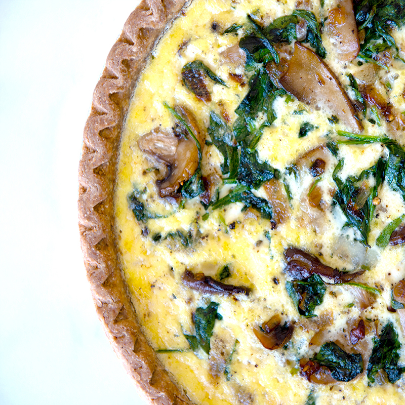 Quiche- Lorraine & Spinach | Co-opportunity Catering
